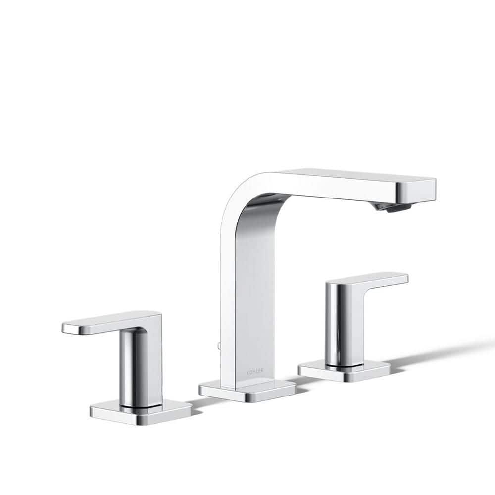 Parallel 8 in. Widespread 2 Handle Bathroom Sink Faucet with Handles and Pop-Up Drain in Polished Chrome price history on PriceWatchPro