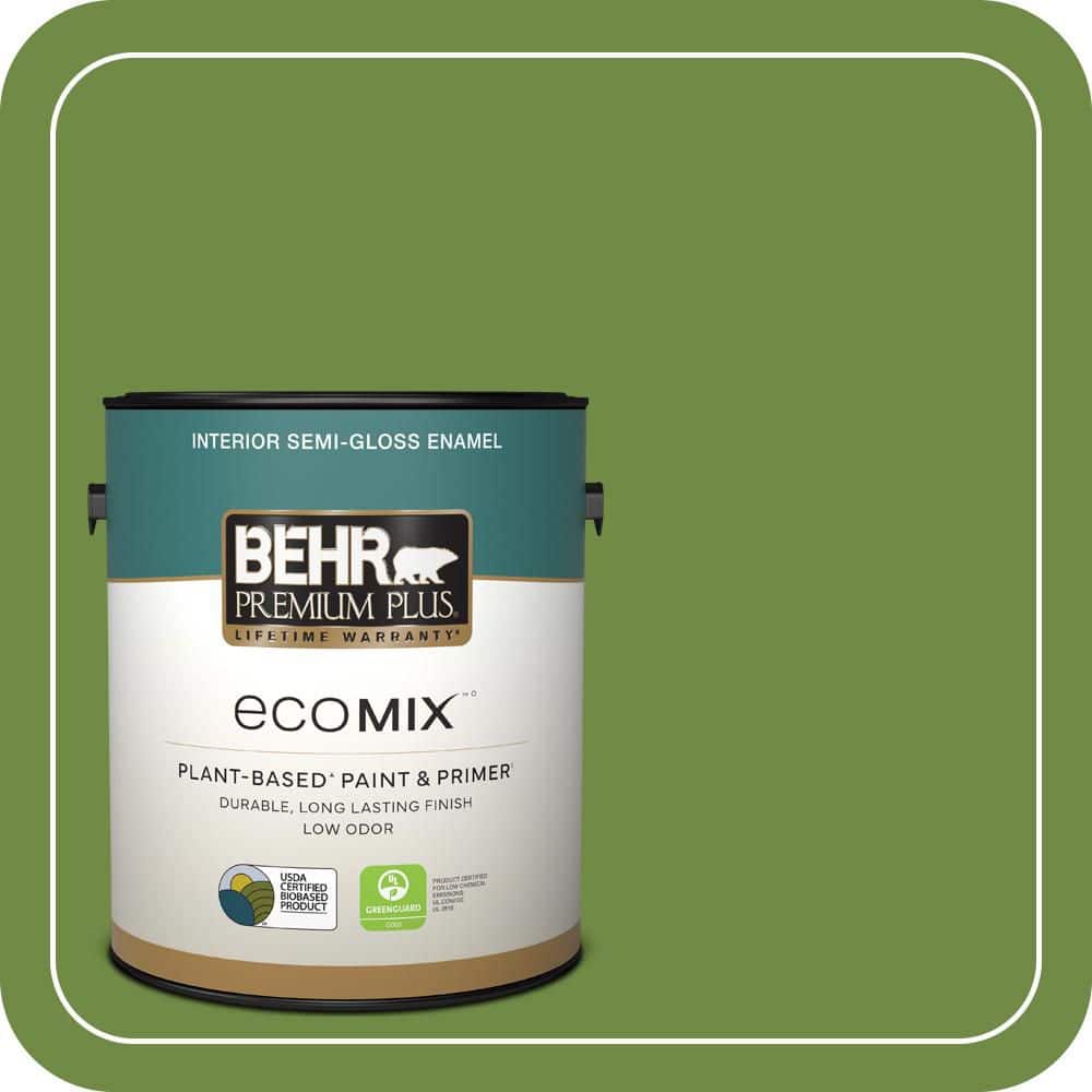 1 gal. #S-H-420 Shamrock Semi-Gloss Enamel EcoMix Plant-Based Interior Paint & Primer price history on PriceWatchPro