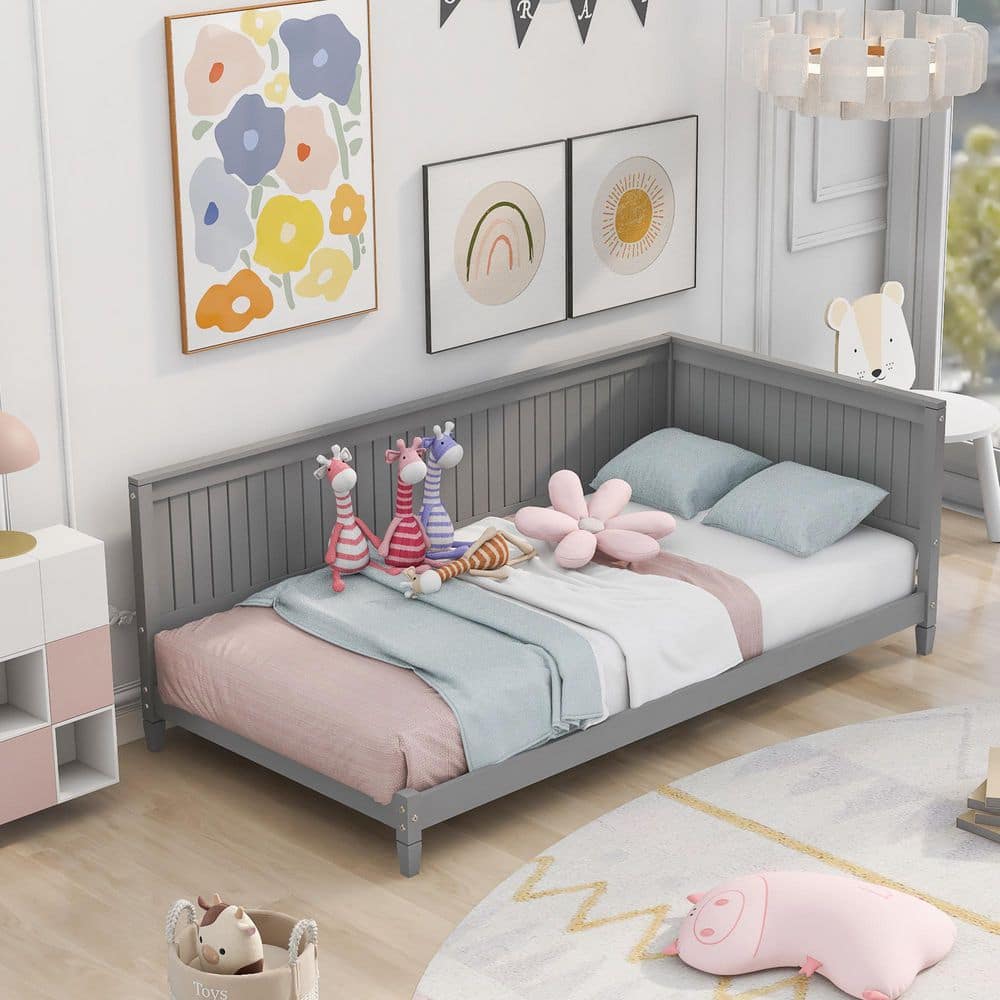 Gray Twin Daybed with Backrest and Unique Armrest price history on PriceWatchPro