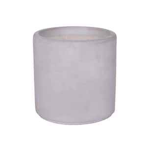 (Set of 2) Smooth Cement Cylinder Citronella Candle in Cement