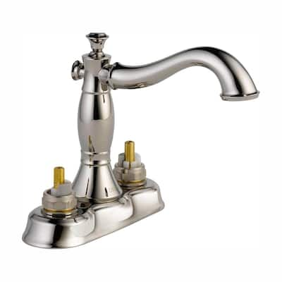 Delta Cassidy 2-Handle Standard Kitchen Faucet with Side Sprayer in