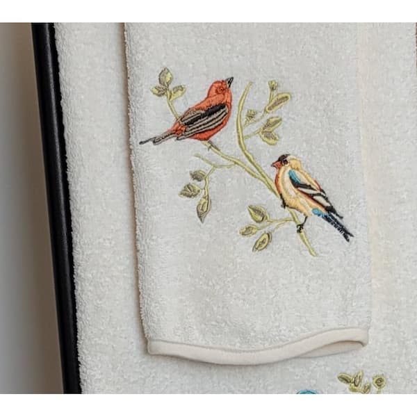 Linen Kitchen Towels Small Birds (set of 2)