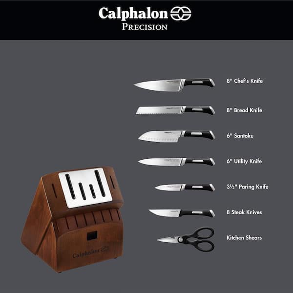 Calphalon, Classic SharpIN Self-Sharpening Knife Block Set, 15