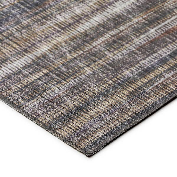 Waverly Brown 9 ft. x 12 ft. Geometric Indoor/Outdoor Area Rug