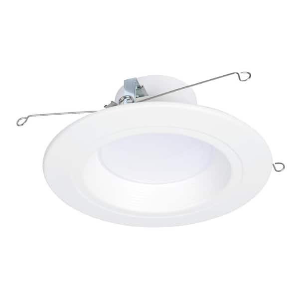 HALO RL56 Series 5/6-inch recessed LED retrofit module. Selectable CCT Integrated LED Matte White, 600 Lumens