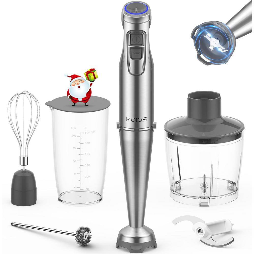 JEREMY CASS 12Speed Silver Stainless Steel Immersion Blender with