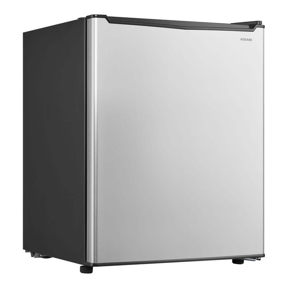 Vissani 2.6 cu. ft. Mini Refrigerator in Stainless Steel, ENERGY STAR