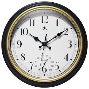La Crosse Technology 12 in. Evelyn Brown Silent Sweeping Quartz Analog Wall  Clock 404-2630W - The Home Depot