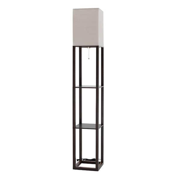 Floor lamp with shelves home deals depot