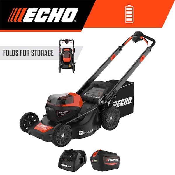 56V 21 in. Cordless Battery Walk Behind Self-Propelled Lawn Mower with 5.0Ah Battery and Charger