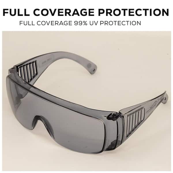 BISON LIFE Diamont Vented Over Clear Safety Glasses, ANSI Z87.1