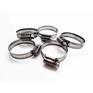 Marine Grade 300 Series Stainless Steel, SAE #16 Worm Gear Hose Clamp treated with NL-19. With added BLK-29 (TM)