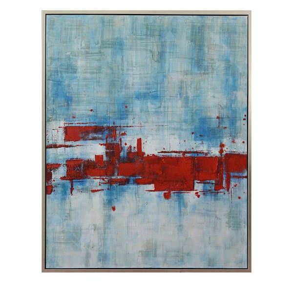 Unbranded Anahi Framed Abstract Wall Art 50 in. x 1.5 in.