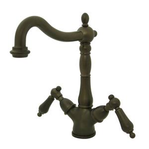 Heritage Single Hole 2-Handle Vessel Bathroom Faucet in Oil Rubbed Bronze