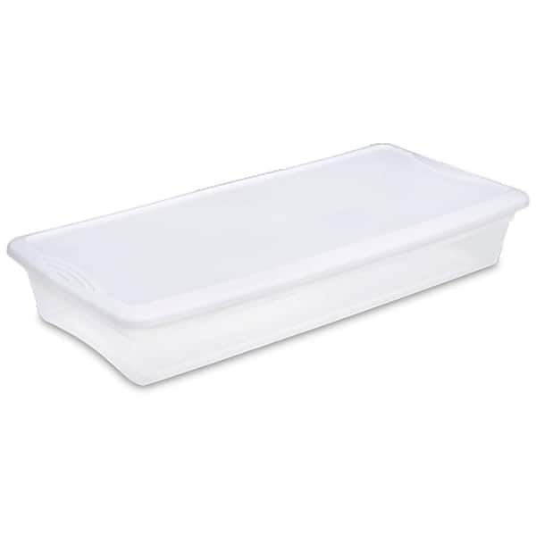 Sterilite 41-Qt. Under the Bed Latching Tote Storage Box (Open Box) (12-Pack)