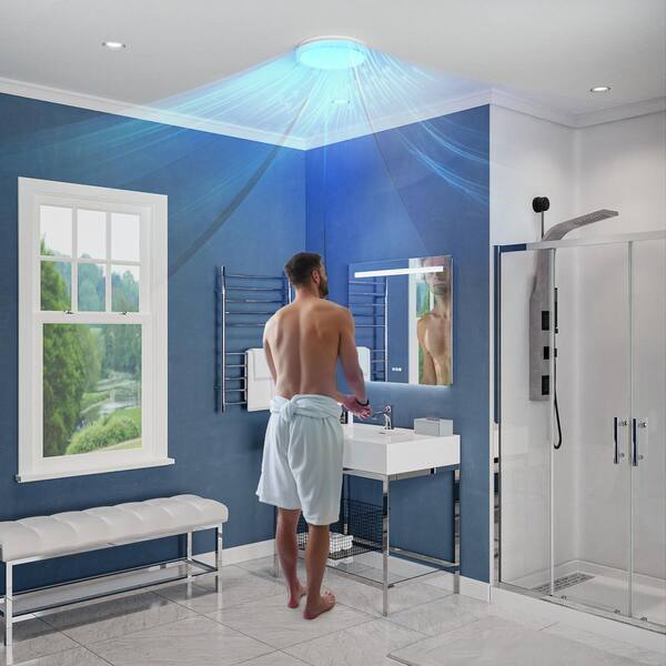 ANZZI Midnight Series 100 CFM Ceiling Mount Bathroom Exhaust Fan
