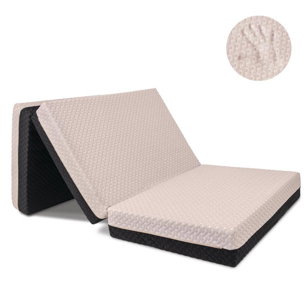 MILLIARD Premium Cot Dual Sided Adjustable Firmness Memory Foam 6" Tri