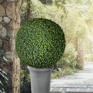 American 24 in. Green Artificial Boxwood Ball