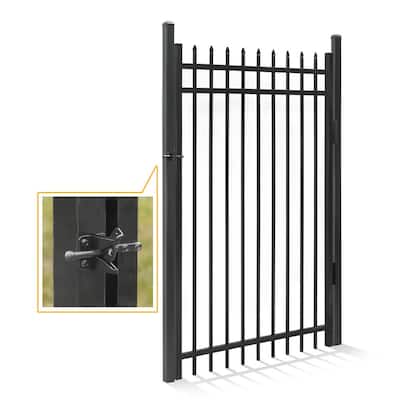 Vestil 3.6875 in. x 24 in. x 34.75 in. Galvanized Steel Self-Closing Steel Fence Gates