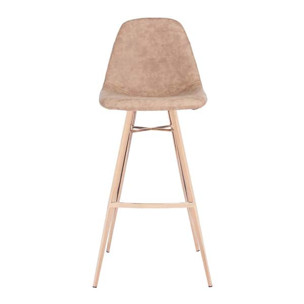 SAFAVIEH Mathison 42.5 in. Brown Bar Stool