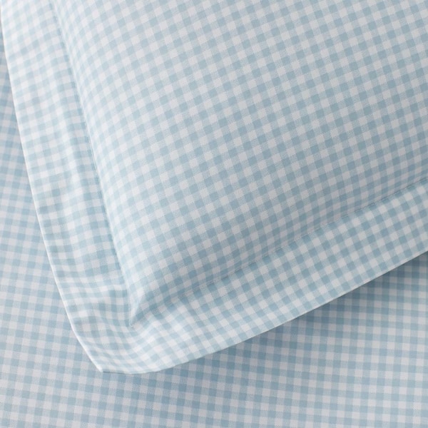 Company Kids Ditsy Gingham Organic Cotton Percale Sham