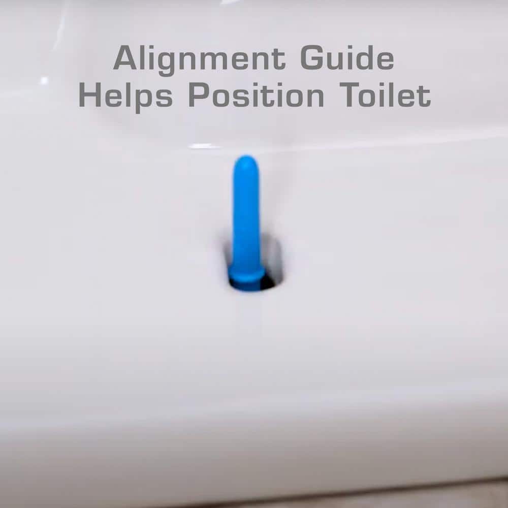 Universal Brass and White Toilet Hardware Kit with Caps