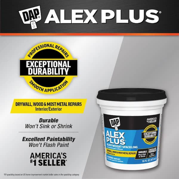 Alex Plus 16 oz. High Performance Spackling Paste (12-Pack)