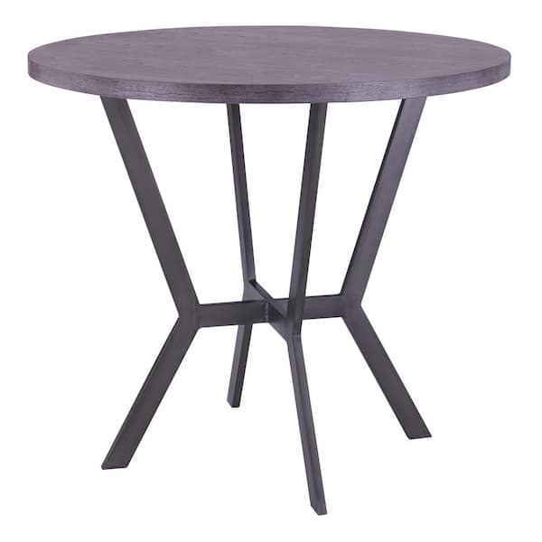 Armen Living Pike Grey Walnut Bar Table