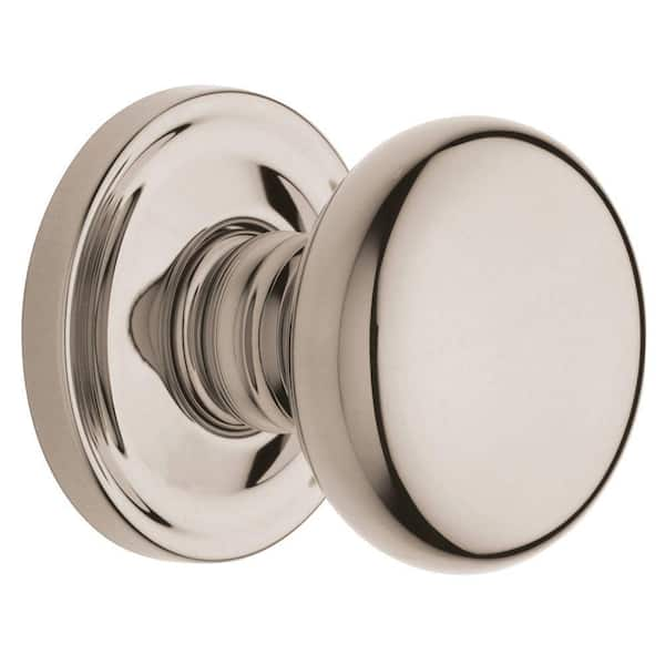 Baldwin Estate Classic Lifetime Polished Nickel Half-Dummy Door Knob