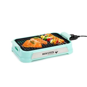 12 in. Non-Stick Smokeless Electric Griddle Crepe Maker, Mint