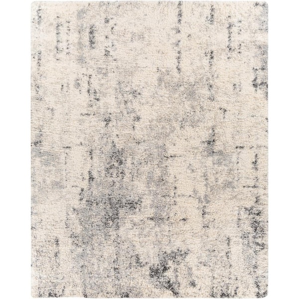 PRIVATE BRAND UNBRANDED Bazaar Eskimo Shag 7 ft. 10 in. x 10 ft. Gray Area Rug