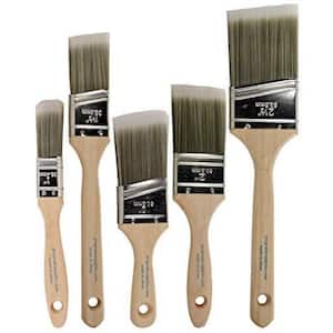 Premier 1803428 1, 1.5, 2 & 3. in. Flat Paint Brush Set 