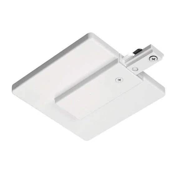 Juno Trac-Lites White J-Box Feed Connector with Cover