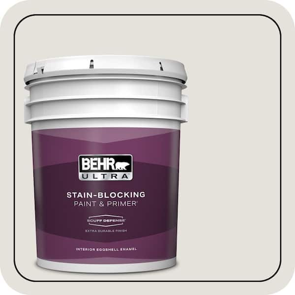 BEHR ULTRA 5 gal. #PPU18-08 Painters White Extra Durable Eggshell Enamel Interior Paint & Primer