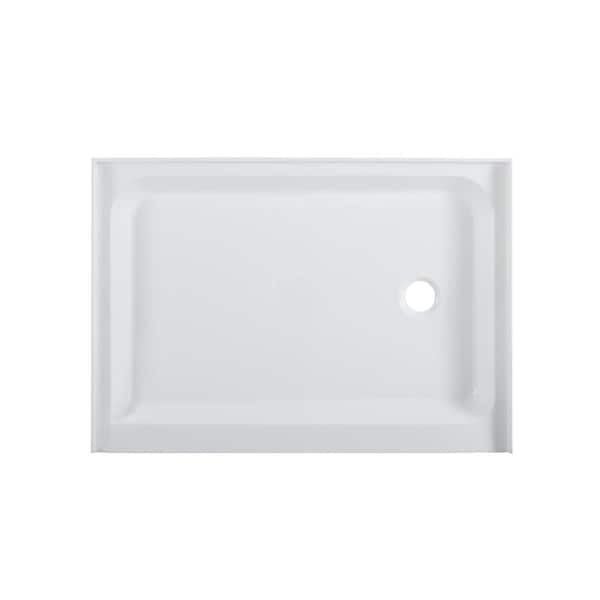 Swiss Madison Voltaire 48 in. x 36 in. Single Threshold Acrylic Right Drain Shower Base in White