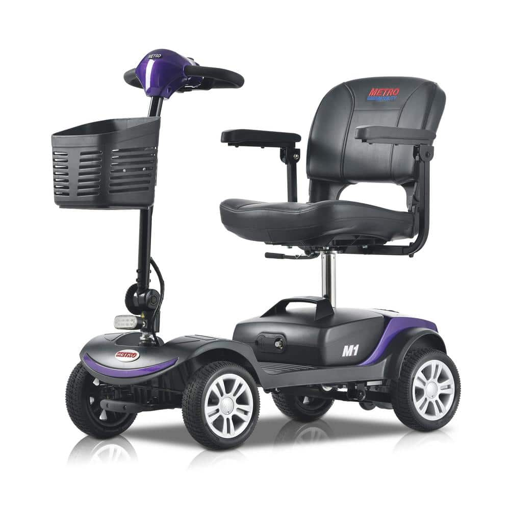 4-wheel outdoor compact, travel electric scooter with 300-Watt motor ...