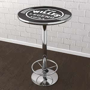 Jeep Willys Legend Black 42 in. Bar Table