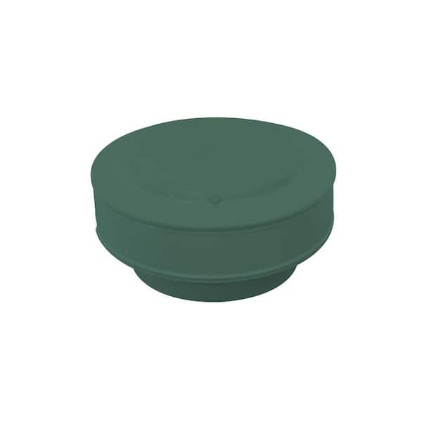 Active Ventilation 7 in. Diameter Aluminum Vent Pipe Cap in Green