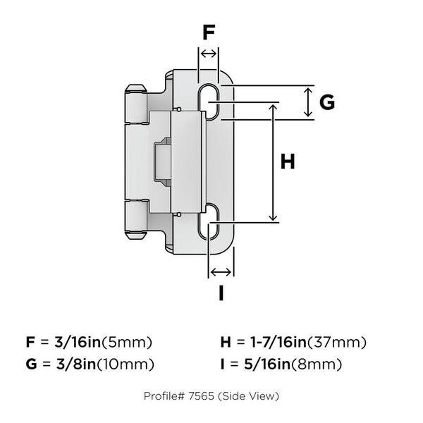 50-Pack (25 Pair) Self-Closing Cabinet Hinges – 3/8" Offset Inset, Aged Bronze – 62728