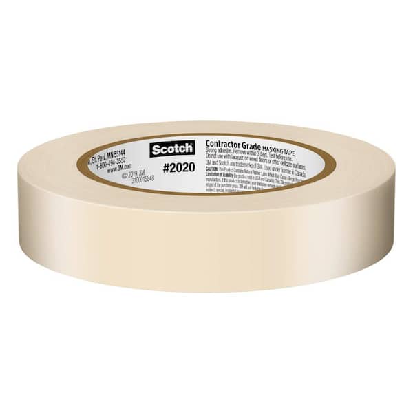 3M 1 Inch Masking Tape - Used General Purposes, Beige White Color