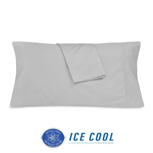 SensorPEDIC Ice Cool Grey Cotton/Nylon Standard Pillowcase (Set of 2)