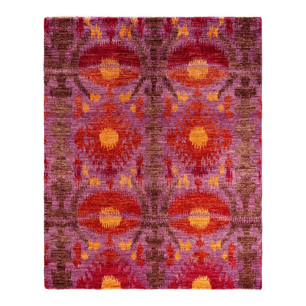 Modern-Contemporary Pink 6 X 9 Hand-Knotted Wool Indoor Area Rug price history on PriceWatchPro