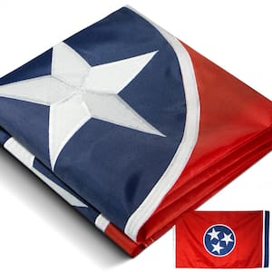 3 ft. x 5 ft. EverStrong Series Embroidered Tennessee State Flag - Nylon Tennessee TN Flags