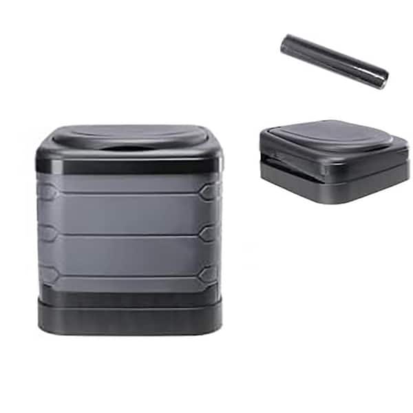 Non-electric XXXL Large Waterless Composting Toilet System Foldable Portable Adult Camping Travel Gray