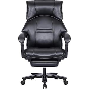 Ergonomic PU Leather Adjustable Lumbar Support Executive Office Chair 500 lbs.