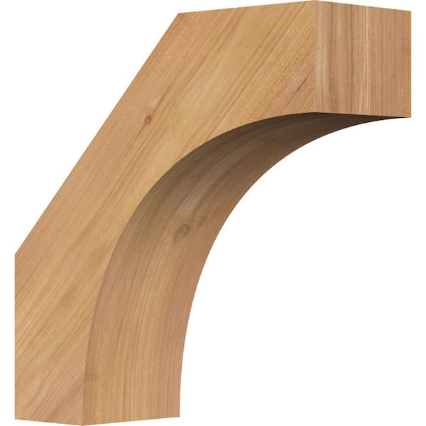 Ekena Millwork 3 1/2"W x 10"D x 10"H Westlake Smooth Knee Brace, Western Red Cedar