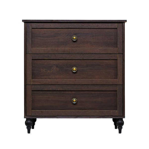 Sango Wellington Brownish Grey 3-Drawer Chest of Drawers