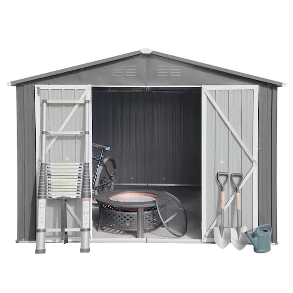 Outdoor 10 ft. W x 12 ft. D Storage Garden Metal Shed Apex
