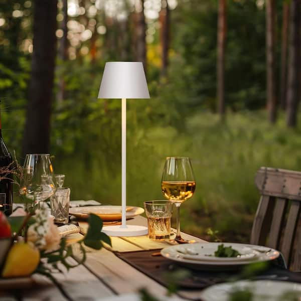 2-Pack 4.6 in. Green Cordless Portable LED Table Lamp with Dimming Touch Control