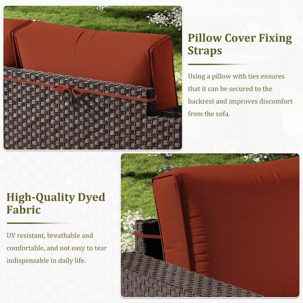 Kimunuk 14-Piece Outdoor Patio Cushion Cover, UV and Waterproof